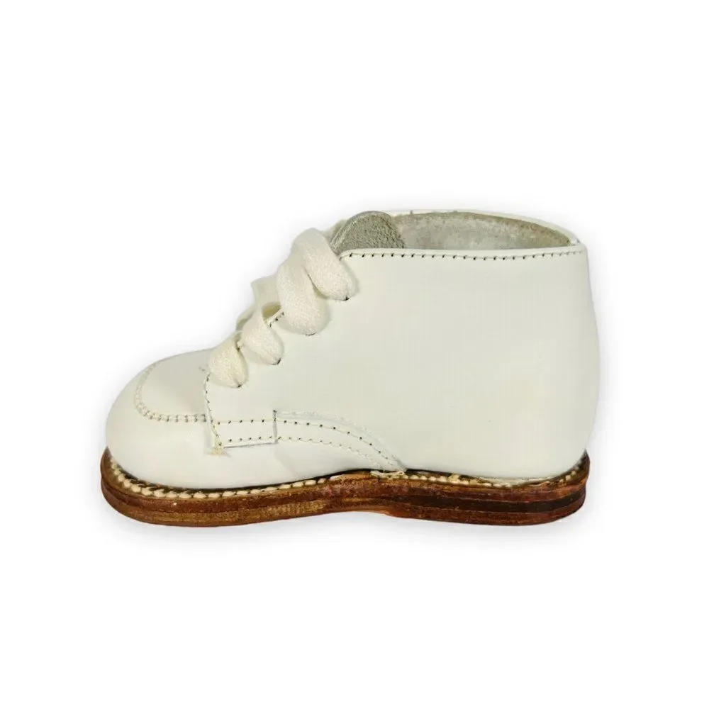 Vintage‎ Made in USA Smocked Style Boots White Toddler 7D
